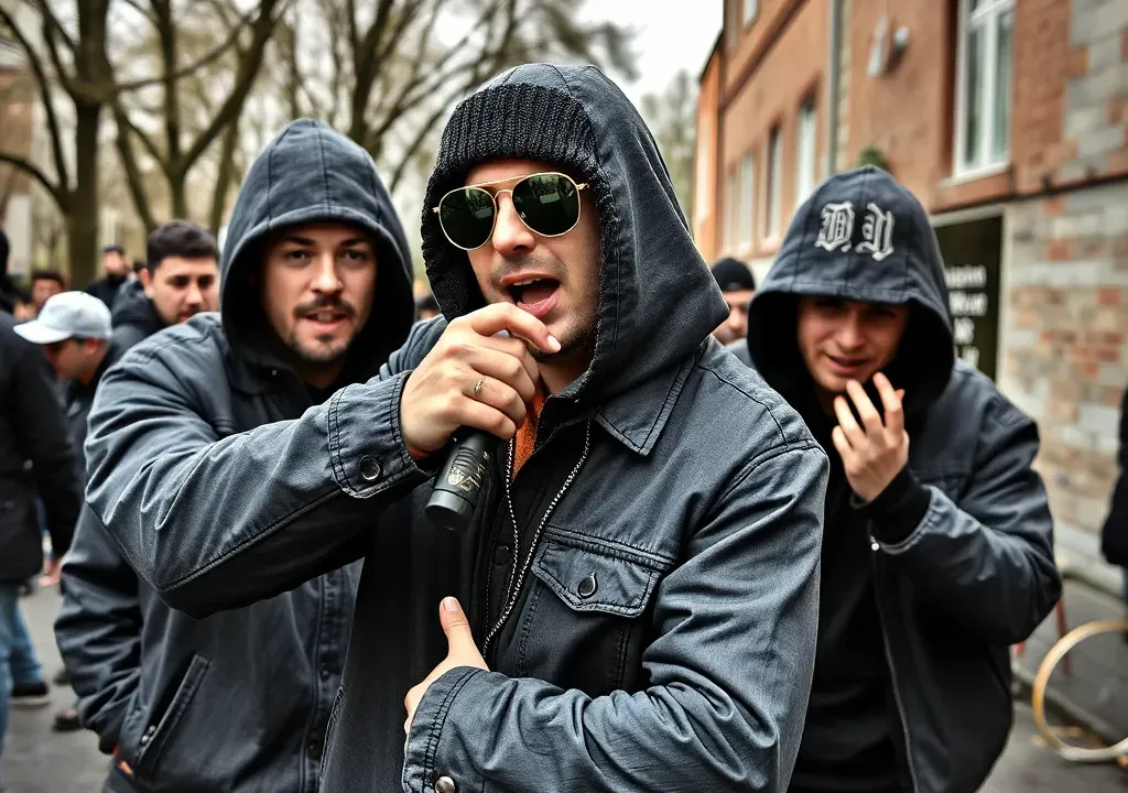 Viraler Beitrag zu Deutscher Gangsta Rap